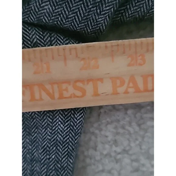 ADOLFO Lambswool TWEED Sport Coat Mens 44R Gray Herringbone Fleck Blazer Jacket - Picture 14 of 16